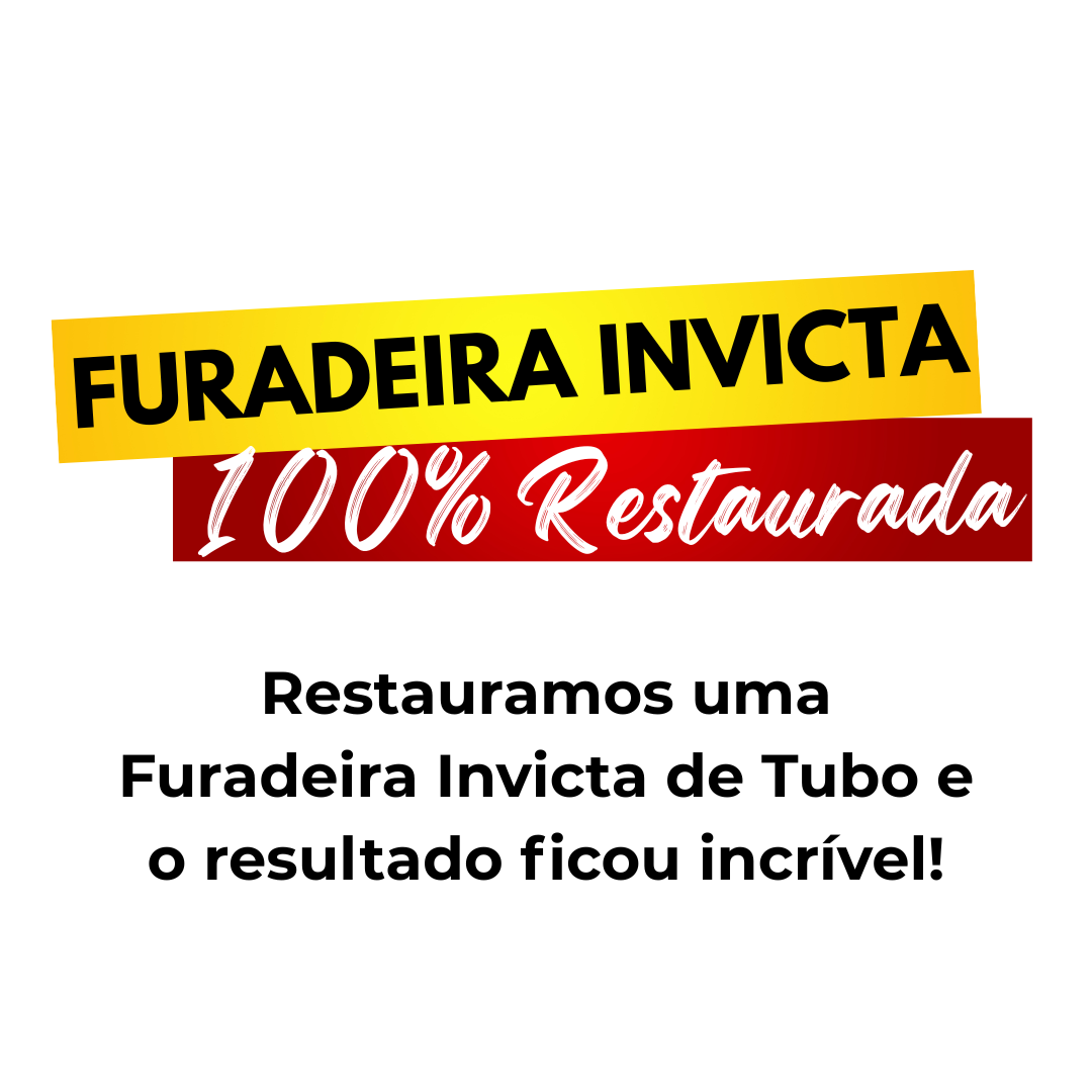 Restauramos uma Furadeira Invicta de Tubo e o resultado ficou incrível!